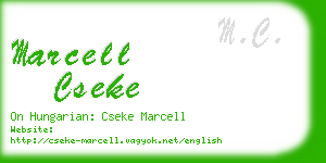 marcell cseke business card